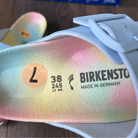 Birkenstock Arizona vegan sandals, sky blue size 38 - Picture 8 of 14